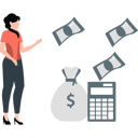 پیش‌نمایش فایل girl-is-calculating-the-investment-amount-11236589 از پک امور مالی و سرمایه‌گذاری