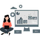 پیش‌نمایش فایل girl-is-doing-crypto-trading-11236620 از پک امور مالی و سرمایه‌گذاری