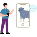 پیش‌نمایش فایل boy-is-buying-animals-online-for-eid-11347123 از پک عید قربان