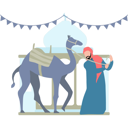 پیش‌نمایش فایل boy-is-carrying-a-camel-11347187 از پک عید قربان
