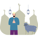 پیش‌نمایش فایل boy-is-greeting-11347127 از پک عید قربان