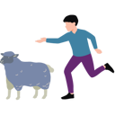 پیش‌نمایش فایل boy-is-running-towards-sheep-11347112 از پک عید قربان
