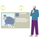 پیش‌نمایش فایل boy-looking-at-social-media-post-11347140 از پک عید قربان
