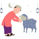 پیش‌نمایش فایل child-playing-with-eid-animals-11347139 از پک عید قربان
