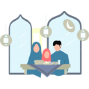 پیش‌نمایش فایل family-is-sitting-for-iftar-11347223 از پک عید قربان