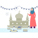 پیش‌نمایش فایل girl-is-arranging-food-11347232 از پک عید قربان