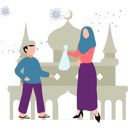 پیش‌نمایش فایل girl-is-giving-bag-to-the-boy-11347221 از پک عید قربان
