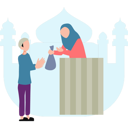 پیش‌نمایش فایل girl-is-giving-food-to-needy-11347215 از پک عید قربان