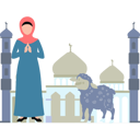 پیش‌نمایش فایل girl-is-greeting-11347204 از پک عید قربان