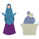 پیش‌نمایش فایل girl-stands-next-to-an-eid-animal-11347116 از پک عید قربان