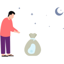 پیش‌نمایش فایل man-is-looking-at-a-sack-of-food-11347143 از پک عید قربان
