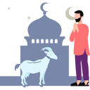پیش‌نمایش فایل man-is-looking-at-goat-11347184 از پک عید قربان
