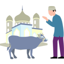 پیش‌نمایش فایل man-is-praying-for-his-sacrifice-11347230 از پک عید قربان