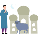 پیش‌نمایش فایل man-stands-by-sheep-11347198 از پک عید قربان