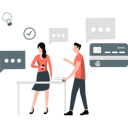 پیش‌نمایش فایل boy-and-girl-are-talking-about-payment-gateway-11260664 از پک درگاه پرداخت