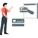 پیش‌نمایش فایل boy-is-pointing-to-the-online-credit-card-11260533 از پک درگاه پرداخت