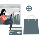 پیش‌نمایش فایل girl-is-shopping-online-on-a-laptop-11260625 از پک درگاه پرداخت