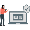 پیش‌نمایش فایل girl-is-working-on-qr-scanning-on-a-laptop-11260660 از پک درگاه پرداخت