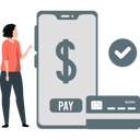 پیش‌نمایش فایل girl-looking-at-mobile-for-online-payment-11260522 از پک درگاه پرداخت
