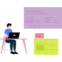 پیش‌نمایش فایل boy-is-working-on-his-laptop-at-his-desk-11106326 از پک فضای کار اشتراکی و دورکاری
