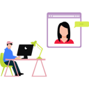 پیش‌نمایش فایل businessman-takes-online-interview-11106261 از پک فضای کار اشتراکی و دورکاری