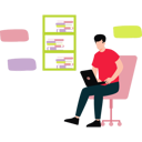 پیش‌نمایش فایل businessman-works-on-laptop-11106258 از پک فضای کار اشتراکی و دورکاری