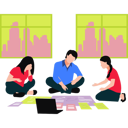پیش‌نمایش فایل coworkers-are-working-as-a-team-11106320 از پک فضای کار اشتراکی و دورکاری