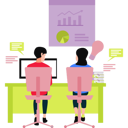 پیش‌نمایش فایل coworkers-are-working-on-graph-11106277 از پک فضای کار اشتراکی و دورکاری