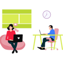 پیش‌نمایش فایل employee-is-viewing-at-business-tasks-11106271 از پک فضای کار اشتراکی و دورکاری