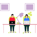 پیش‌نمایش فایل employees-are-working-at-workplace-11106265 از پک فضای کار اشتراکی و دورکاری