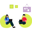 پیش‌نمایش فایل employees-are-working-from-home-11106301 از پک فضای کار اشتراکی و دورکاری