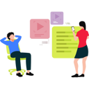 پیش‌نمایش فایل girl-is-discussing-documents-with-boy-11106309 از پک فضای کار اشتراکی و دورکاری