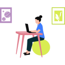 پیش‌نمایش فایل girl-is-doing-freelancing-work-11106291 از پک فضای کار اشتراکی و دورکاری