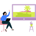 پیش‌نمایش فایل girl-is-doing-her-work-on-the-laptop-11106324 از پک فضای کار اشتراکی و دورکاری
