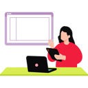 پیش‌نمایش فایل girl-is-working-at-home-11106316 از پک فضای کار اشتراکی و دورکاری