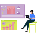 پیش‌نمایش فایل girl-is-working-on-a-chart-graph-11106335 از پک فضای کار اشتراکی و دورکاری