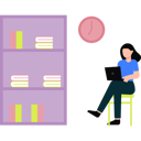 پیش‌نمایش فایل girl-is-working-remotely-11106272 از پک فضای کار اشتراکی و دورکاری