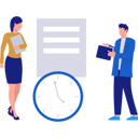پیش‌نمایش فایل boy-and-girl-talking-about-work-schedule-11399267 از پک زمان