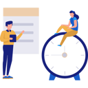 پیش‌نمایش فایل business-man-and-girl-talking-about-time-management-11399282 از پک زمان