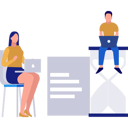پیش‌نمایش فایل businesswoman-and-man-working-on-laptop-in-working-hours-11399245 از پک زمان