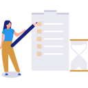 پیش‌نمایش فایل girl-standing-near-clipboard-holding-pencil-11399252 از پک زمان