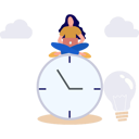 پیش‌نمایش فایل girl-working-on-laptop-to-manage-time-11399288 از پک زمان