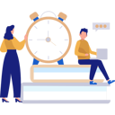 پیش‌نمایش فایل man-working-on-laptop-while-girl-looking-at-time-11399249 از پک زمان
