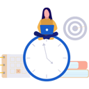 پیش‌نمایش فایل young-woman-working-on-laptop-with-schedule-11399243 از پک زمان