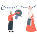 پیش‌نمایش فایل boy-and-girl-talking-about-eid-shopping-11399045 از پک تخفیف و پیشنهاد ویژه