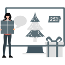 پیش‌نمایش فایل girl-holding-christmas-gift-near-monitor-11399026 از پک تخفیف و پیشنهاد ویژه