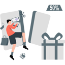 پیش‌نمایش فایل man-doing-online-shopping-11399059 از پک تخفیف و پیشنهاد ویژه