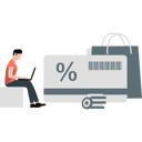 پیش‌نمایش فایل man-doing-online-shopping-using-lap-11399050 از پک تخفیف و پیشنهاد ویژه