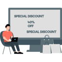 پیش‌نمایش فایل man-doing-shopping-online-on-laptop-11398989 از پک تخفیف و پیشنهاد ویژه