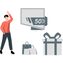 پیش‌نمایش فایل man-shopping-on-50-percentage-discount-11399066 از پک تخفیف و پیشنهاد ویژه